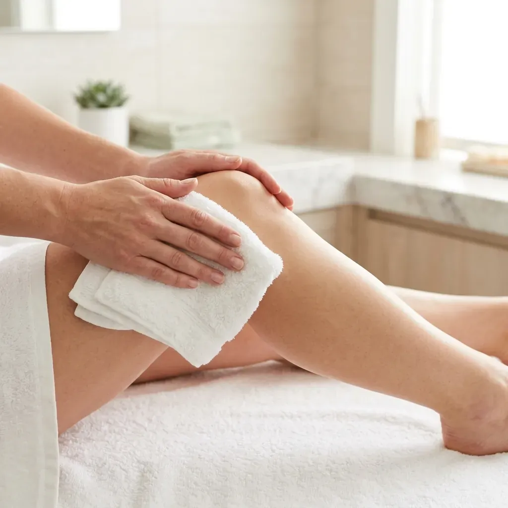 Clean & Dry the Knee Area
